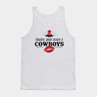 Cowgirls Love Trucks, Back Roads & Cowboys Tank Top